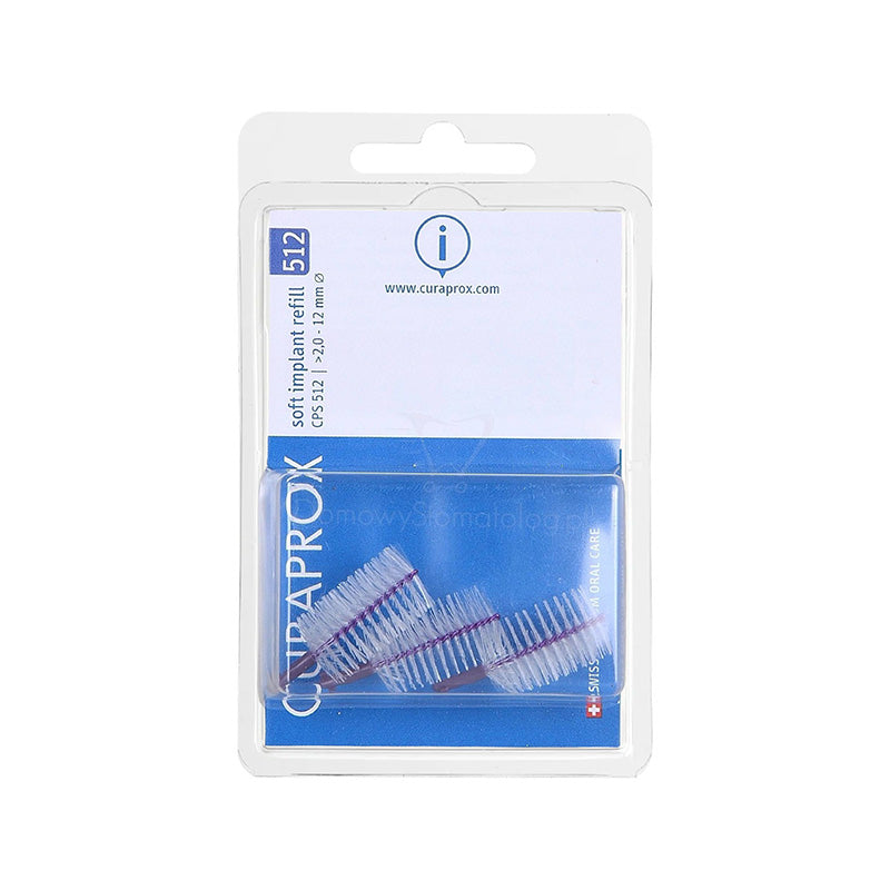 Curaprox 512 Soft Implant Interdental Brush Refill (Violet)