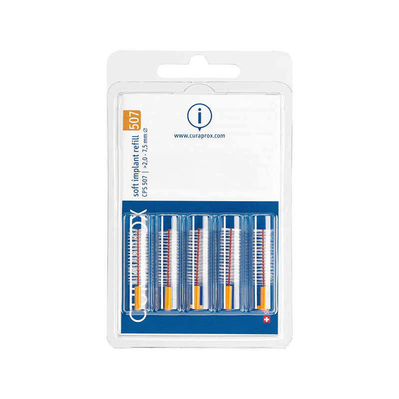 Curaprox 507 Soft Implant Interdental Brush Refill (Orange)