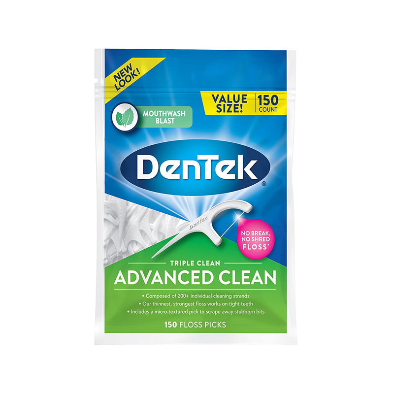 DenTek Advanced Clean Triple Clean Floss Picks (150 Pack)