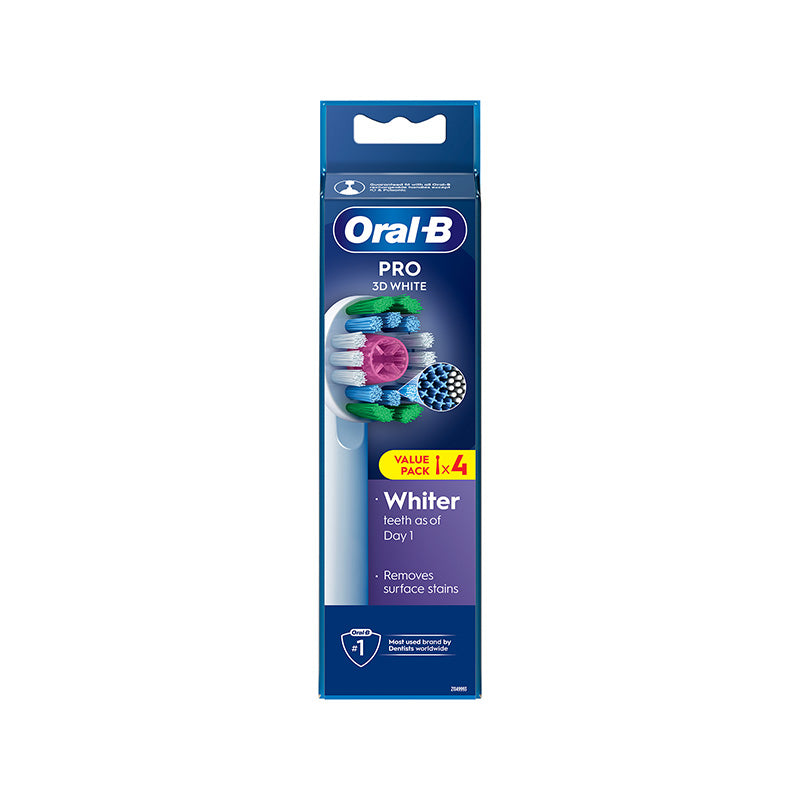 Oral-B 3D White Replacement Heads (4 Pack)