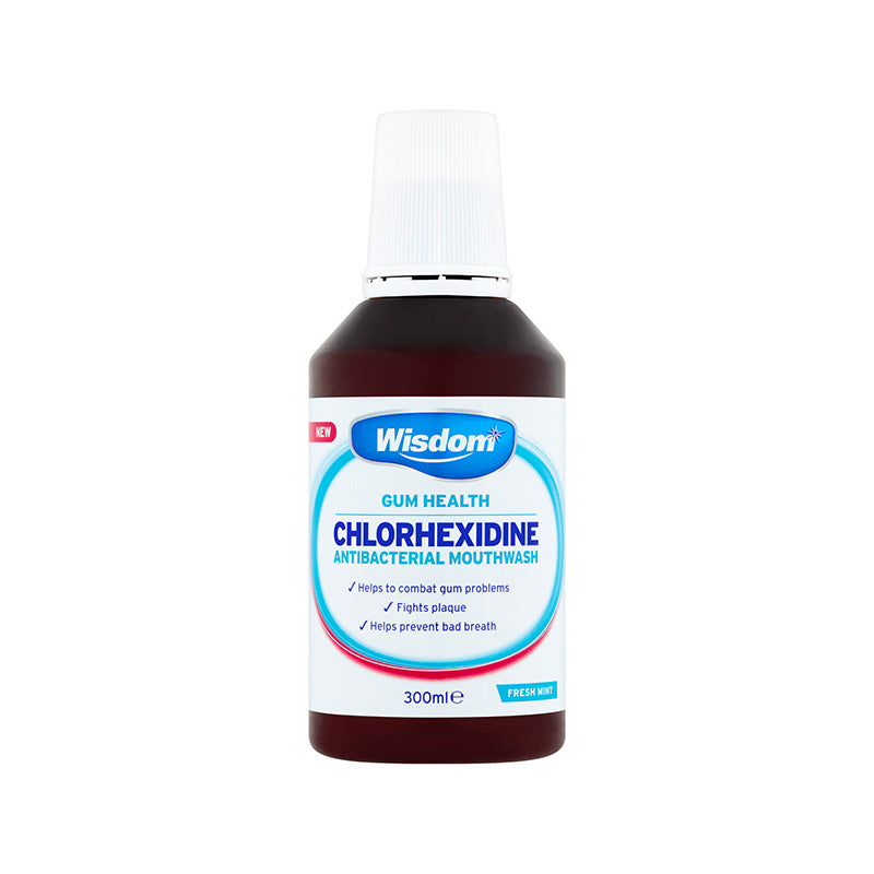 Wisdom Chlorhexidine 0.2% Mint Mouthwash (300ml)