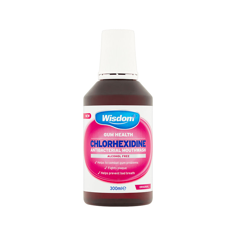 Wisdom Chlorhexidine 0.2% Alcohol Free Original Mouthwash (300ml)