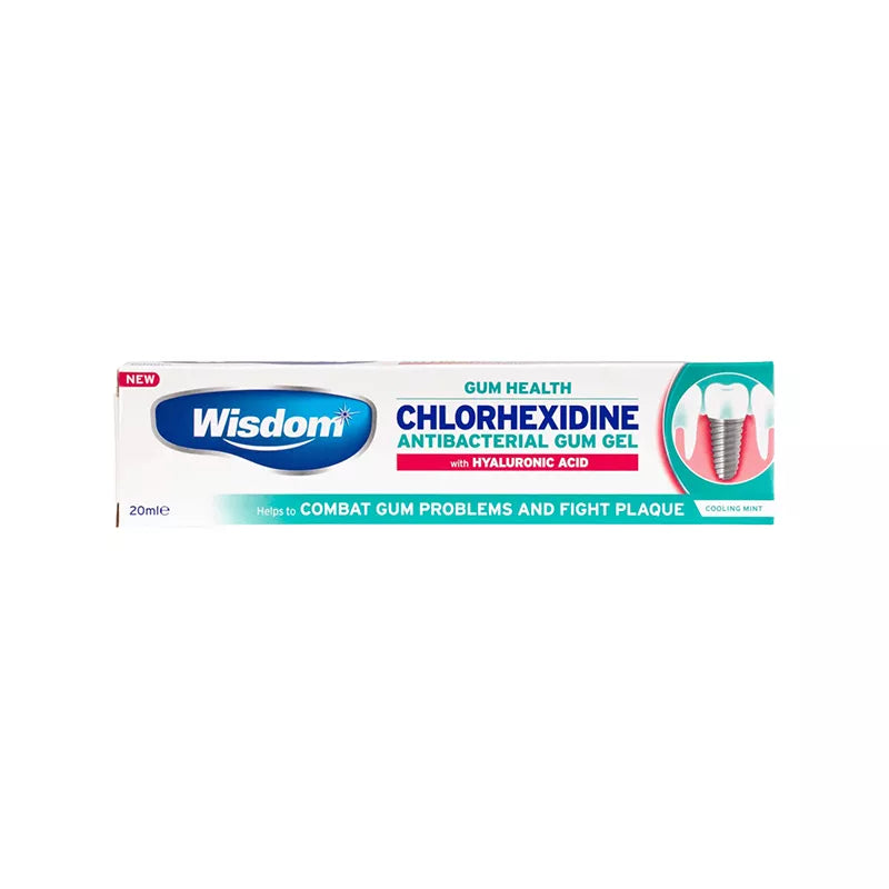 Wisdom Chlorhexidine 0.2% Gum Gel with 1% Hyaluronic Acid (20ml)