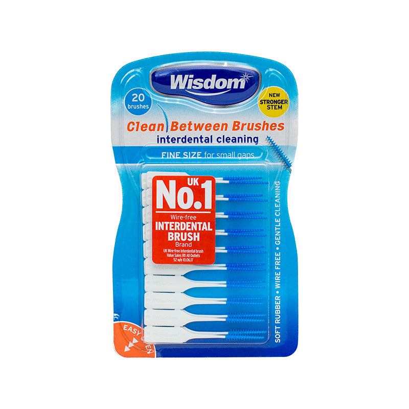 Wisdom Clean Between Fine Interdental Brushes (20 Pack)