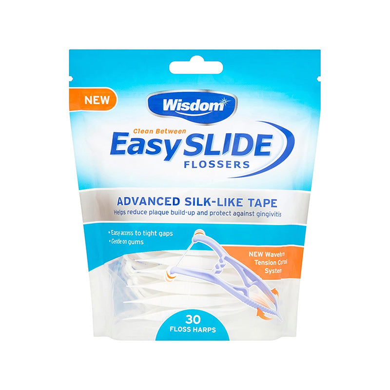 Wisdom Easy Slide Angled Harp Flosser (30 Pack)