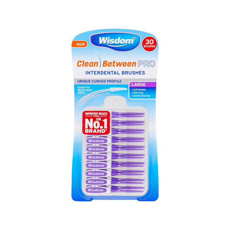 Wisdom Clean Between Pro Interdental Brushes (30 Pack)
