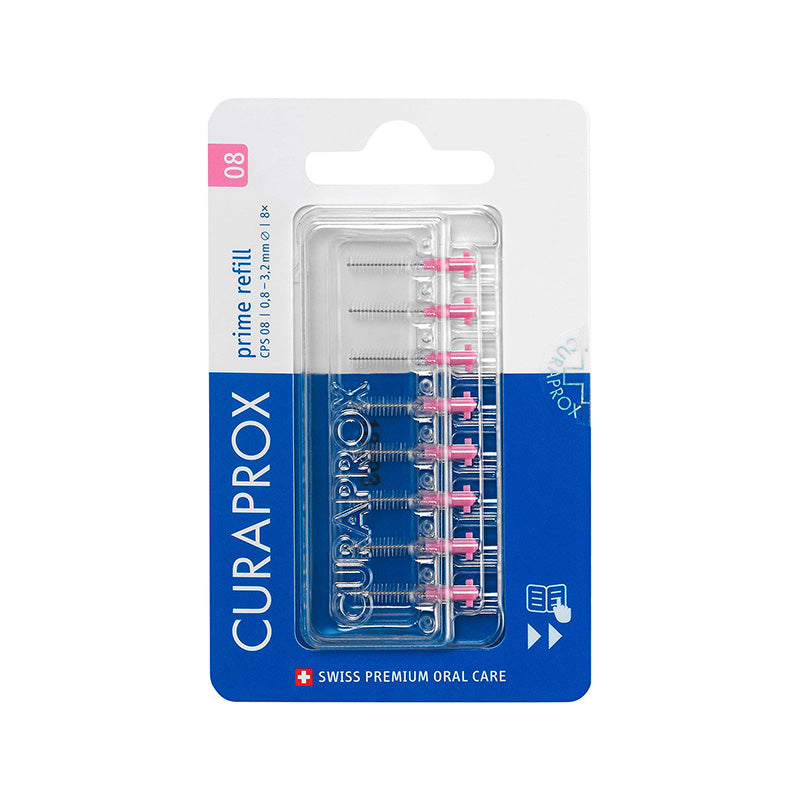 Curaprox Prime Interdental Brush Refill (8 Pack)